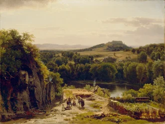 Landschaft im Harz, 1854